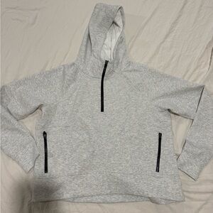 DSG Gray Heathered Hooded Quarter Zip